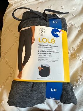 Lole Women's Lounge Joggers - Light Grey & Black